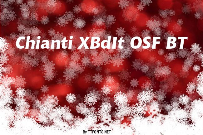 Chianti XBdIt OSF BT example